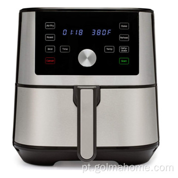 Fritadeira de ar elétrica 6l digital para uso doméstico sem óleo